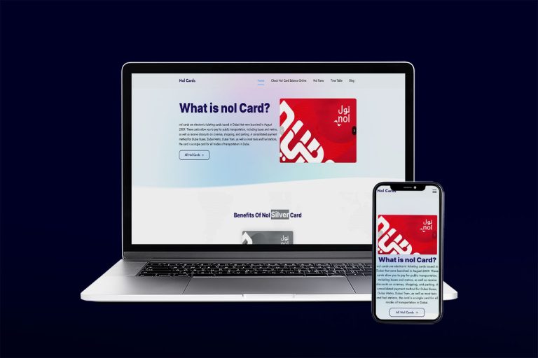 Nol Cards Landing page and Blog Design