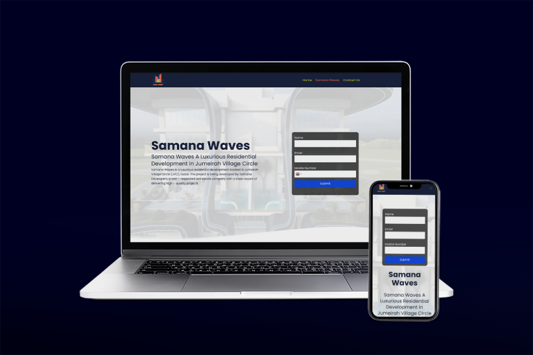 Samana Waves – Online Landing Page Design