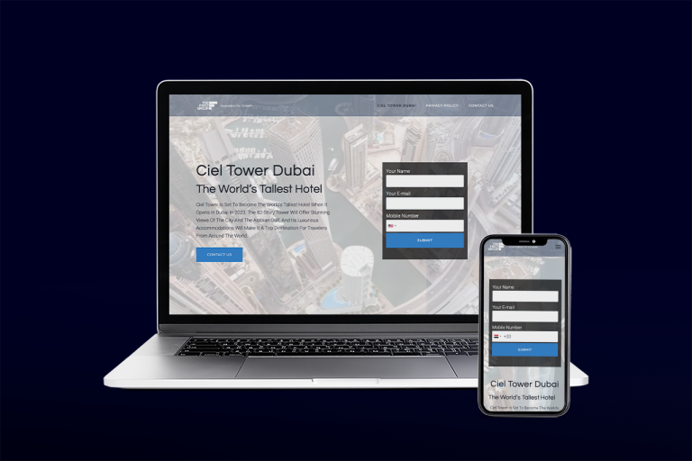 Ciel Tower – Online realestate Landing Page
